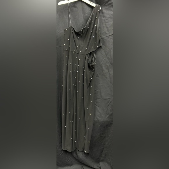 Mac Duggal 68354 NWT Rhinestone Embellished One-sleeve Side Cutout Dress - Picture 8 of 9